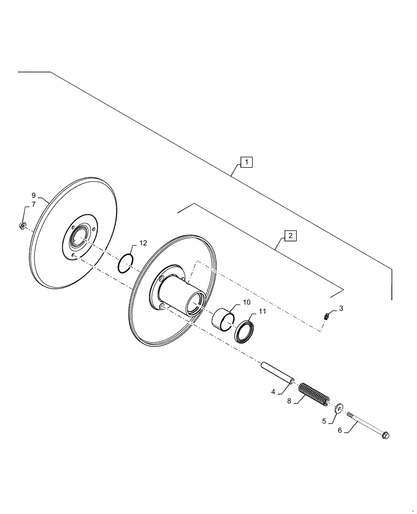 Схема запчастей Case IH 6140 - (74.136.AD[01]) - PULLEY, FAN, DRIVE (74) - CLEANING