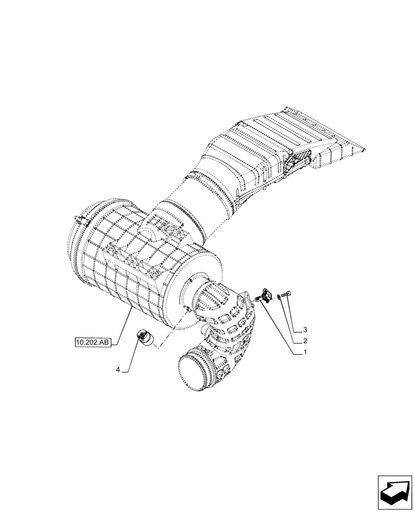 Схема запчастей Case IH PUMA 150 - (55.014.AC) - VAR - 391130, 758000 - AIR CLEANER, SENSOR (55) - ELECTRICAL SYSTEMS