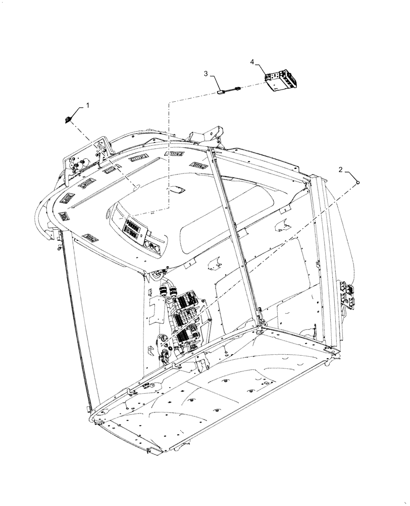 Схема запчастей Case IH 5140 - (55.512.AA[02]) - VAR - 722650 - RADIO (55) - ELECTRICAL SYSTEMS