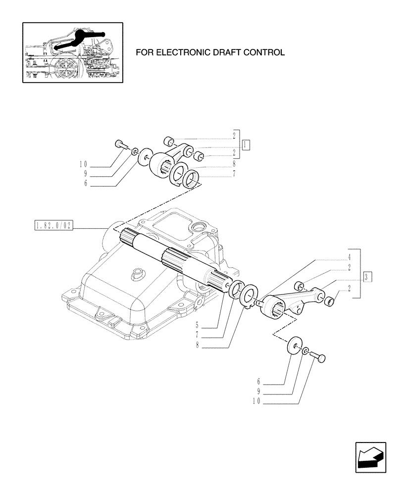 Схема запчастей Case IH MXU125 - (1.82.8/05) - (VAR.786-881-886) 2 CILINDERS (DIAM.80 -90 MM.) - LIFTER, ROCK SHAFT AND ASSOCCIATES PARTS (07) - HYDRAULIC SYSTEM