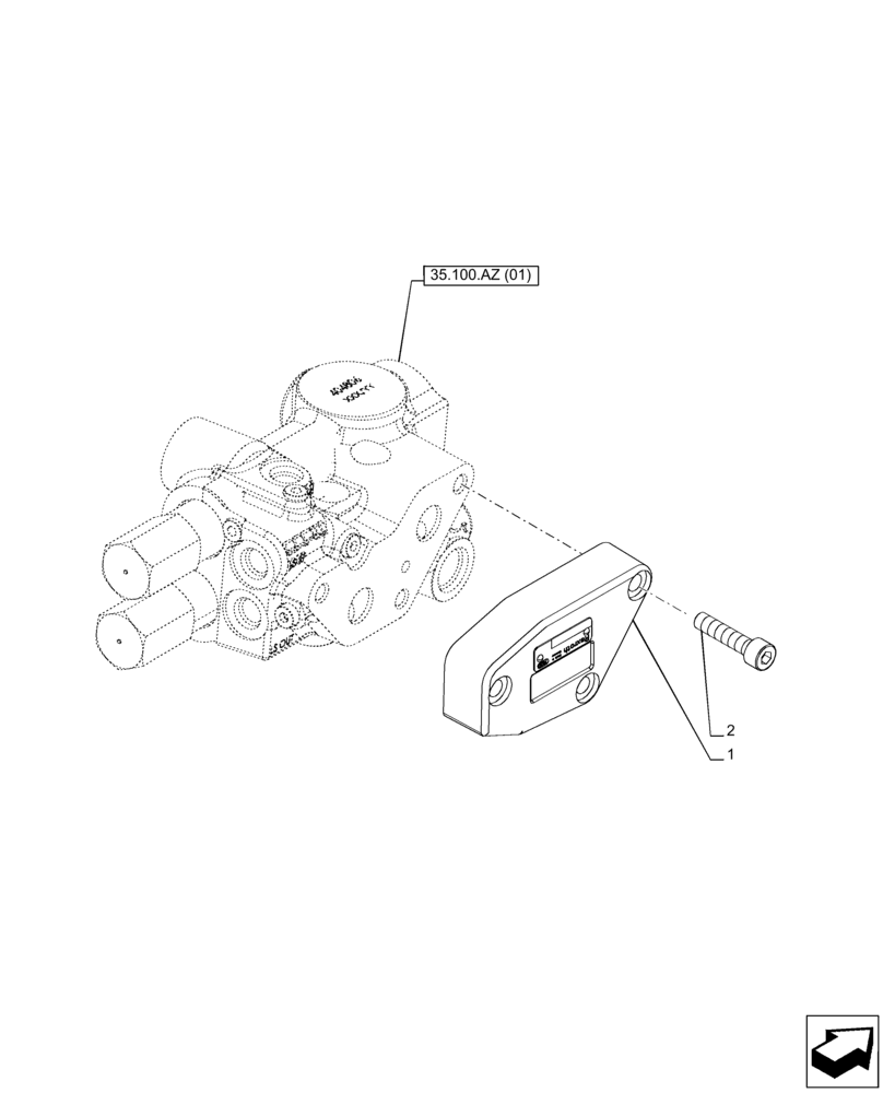 Схема запчастей Case IH PUMA 165 - (33.220.AC[01]) - VAR - 391155 - TRAILER BRAKE, LINE (33) - BRAKES & CONTROLS