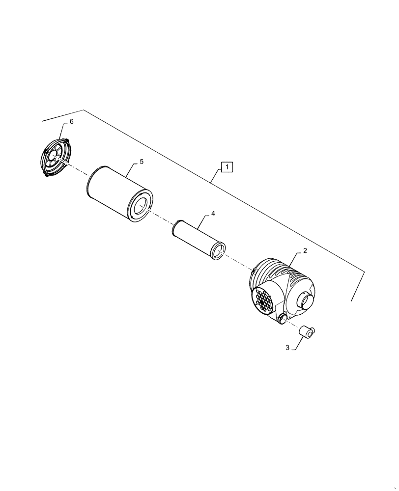 Схема запчастей Case IH 5140 - (10.202.AB) - AIR CLEANER, AIR CLEANER KIT (10) - ENGINE