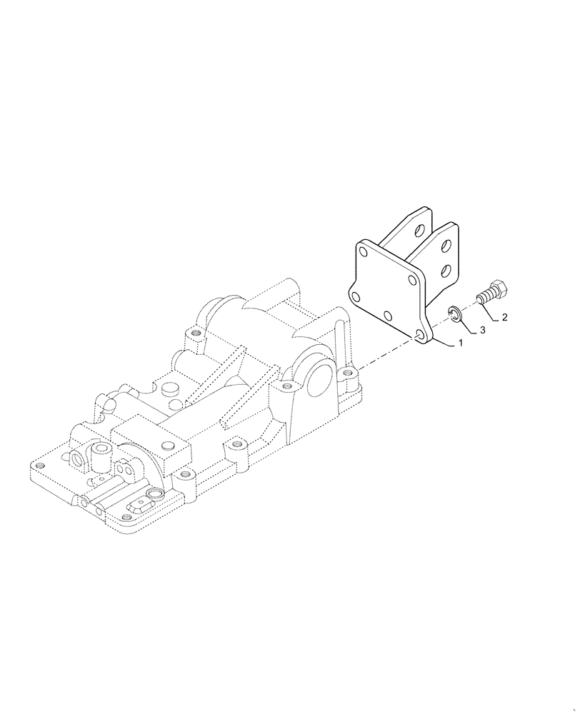 Схема запчастей Case IH FARMALL 55C - (88.100.030) - DIA KIT, UPPER LINK BRACKET (88) - ACCESSORIES