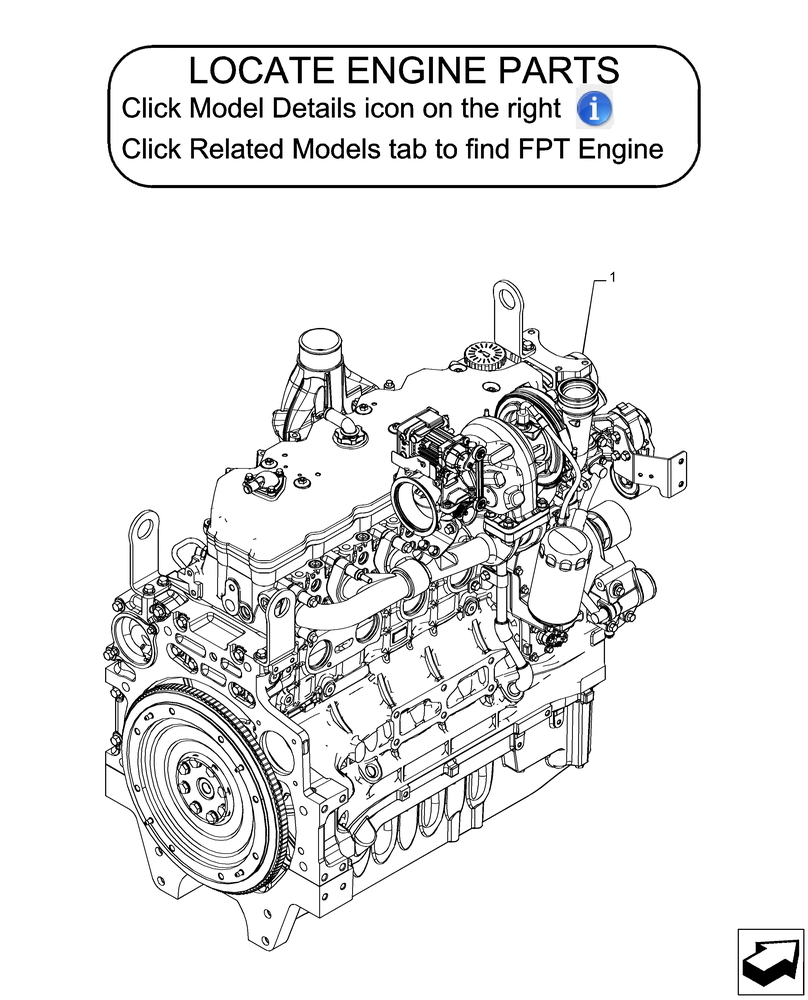 Схема запчастей Case IH PUMA 165 CVT - (10.001.AD) - VAR - 391130, 758000 - ENGINE, ASSY (10) - ENGINE