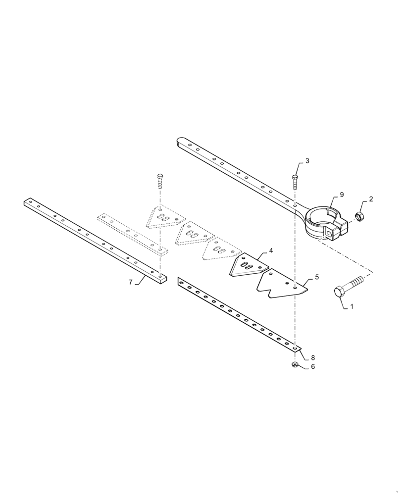 Схема запчастей Case IH DH253 - (58.110.BD[12]) - KNIFE, SINGLE, LH, W/SCHUMACHER (58) - ATTACHMENTS/HEADERS