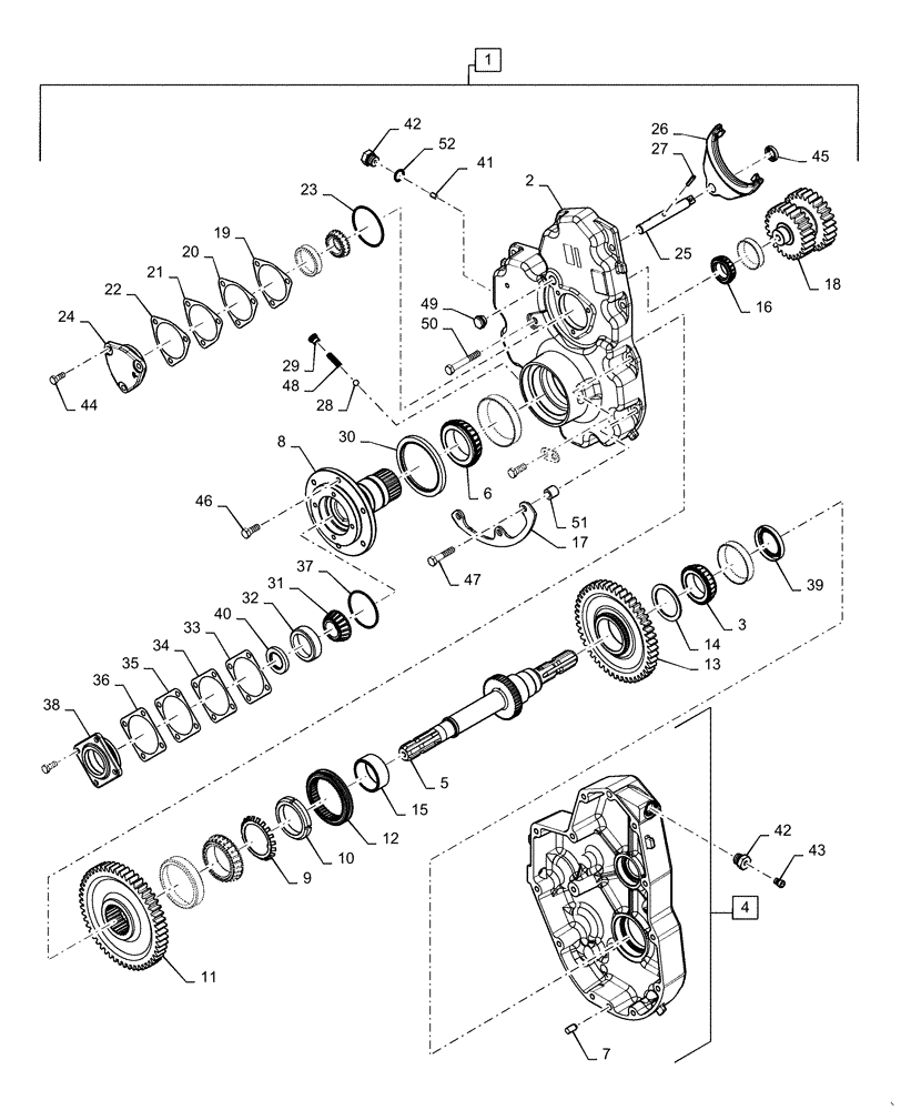 Схема запчастей Case IH 6140 - (60.120.AR) - GEARBOX, HEADER, 2-SPEED (60) - PRODUCT FEEDING