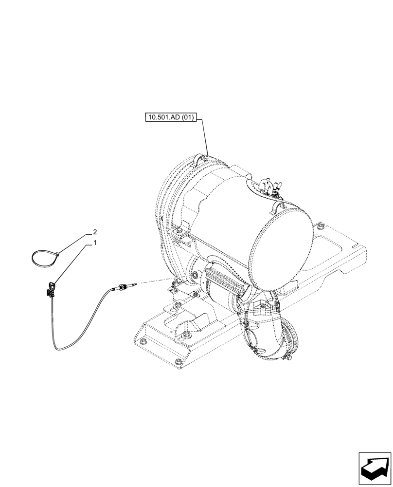 Схема запчастей Case IH PUMA 185 CVT - (55.988.AB[01]) - VAR - 391130, 758000 - TEMPERATURE SWITCH (55) - ELECTRICAL SYSTEMS