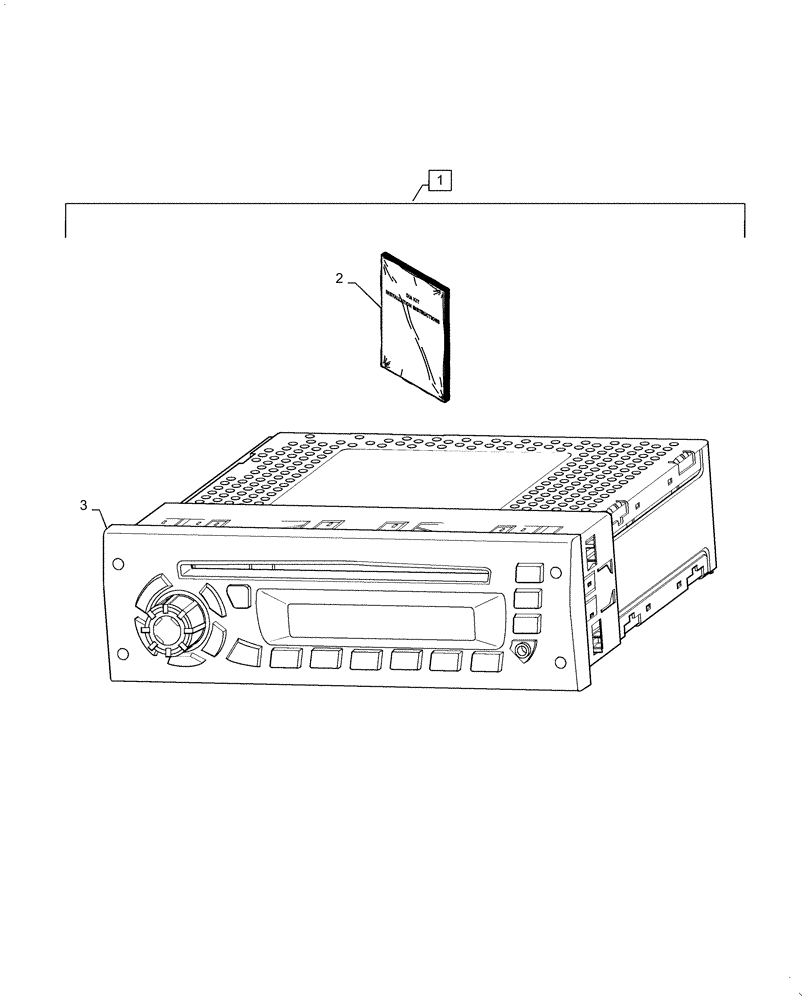 Схема запчастей Case IH STEIGER 500 - (88.100.55[01]) - DIA KIT, ADDITIONAL PRODUCTS, BASE RADIO, BSN ZEF303000 (88) - ACCESSORIES