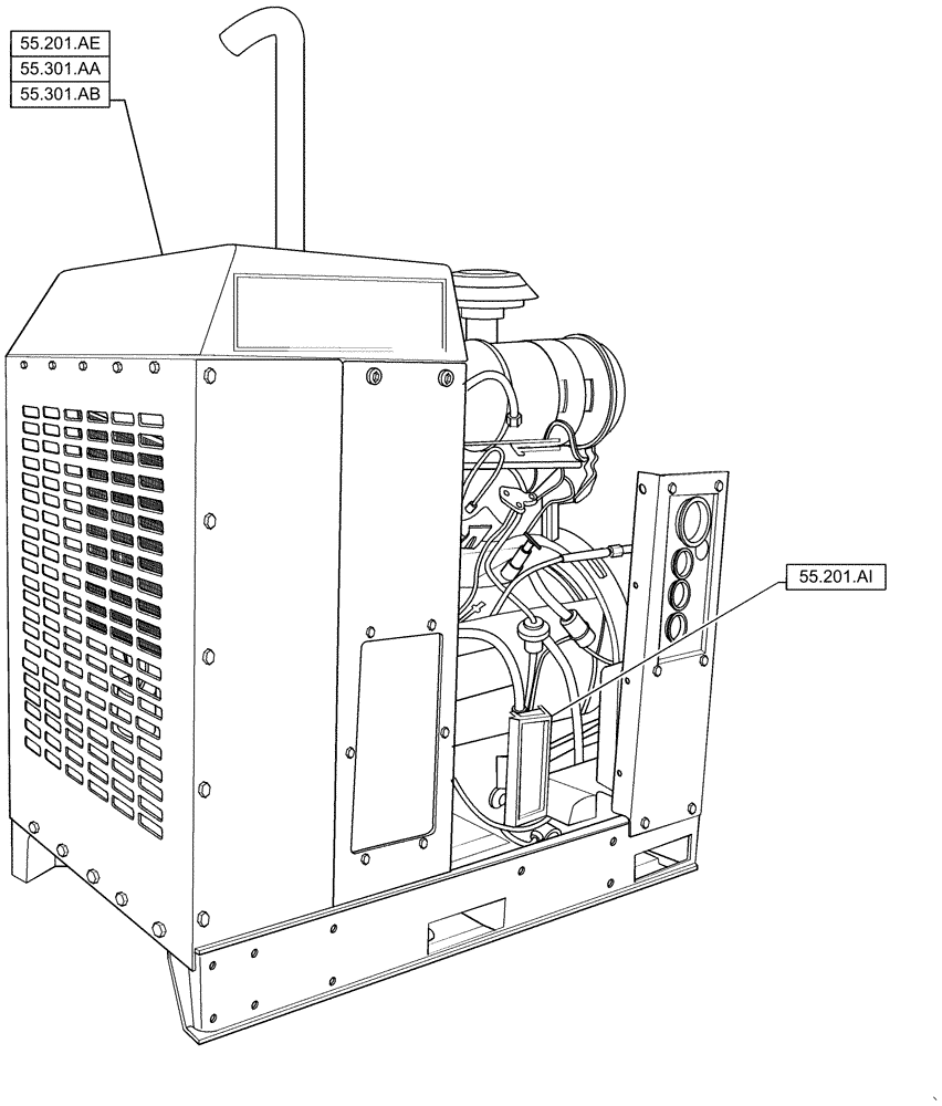 Схема запчастей Case IH RP135 - (55.000.00) - SECTION INDEX - ELECTRICAL (55) - ELECTRICAL SYSTEMS