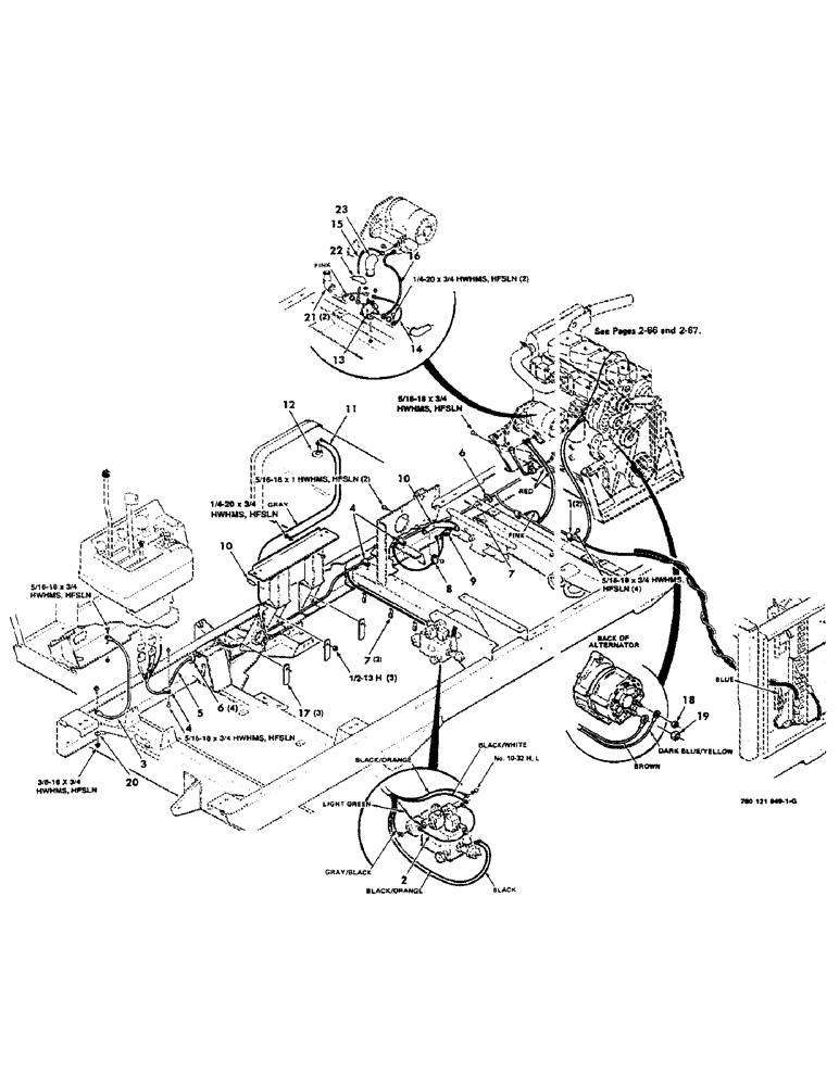 Схема запчастей Case IH 8830 - (4-08) - ENGINE WIRING ASSEMBLY, FRONT SECTION, DIESEL (04) - ELECTRICAL SYSTEMS