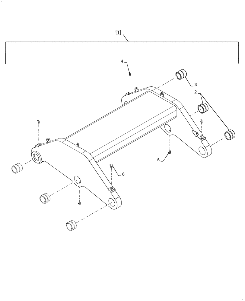 Схема запчастей Case IH QUADTRAC 620 - (37.110.AQ) - ROCKSHAFT ASSY (37) - HITCHES, DRAWBARS & IMPLEMENT COUPLINGS