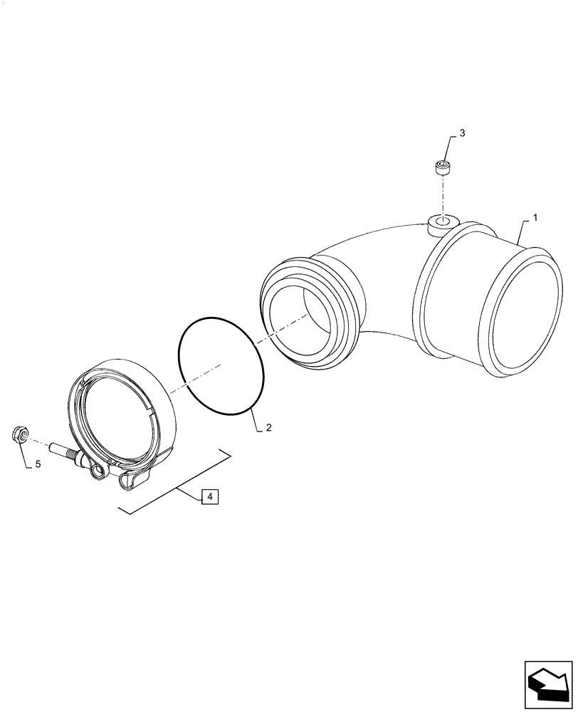 Схема запчастей Case IH PATRIOT 2250 - (10.250.AC[01]) - TURBOCHARGER ELBOW (10) - ENGINE