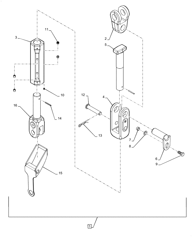 Схема запчастей Case IH STEIGER 500 - (37.120.AO) - LOWER LINK ASSY (37) - HITCHES, DRAWBARS & IMPLEMENT COUPLINGS