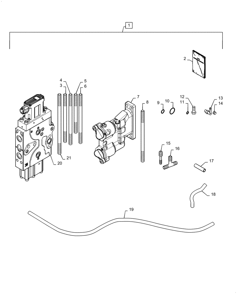 Схема запчастей Case IH STEIGER 420 - (88.100.35[04]) - DIA KIT, ADDITIONAL PRODUCTS, AUXILIARY CONTROL VALVE (88) - ACCESSORIES