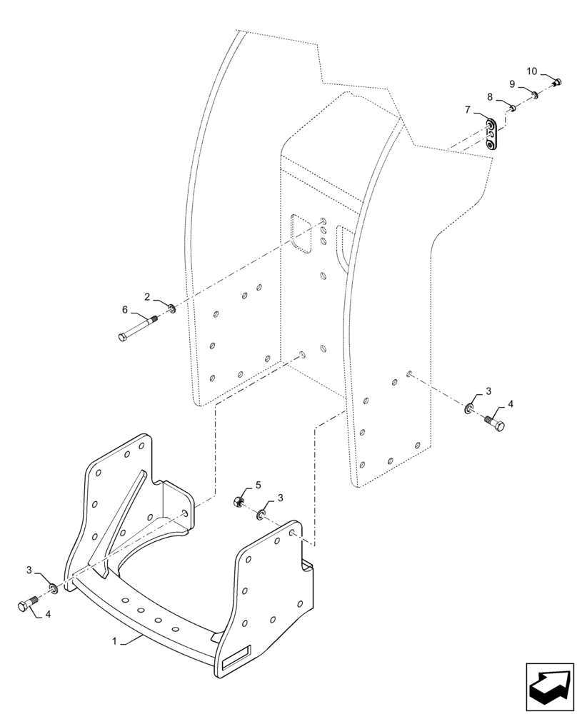 Схема запчастей Case IH QUADTRAC 470 - (37.100.AB[02]) - DRAWBAR HANGER, W/ PTO (37) - HITCHES, DRAWBARS & IMPLEMENT COUPLINGS