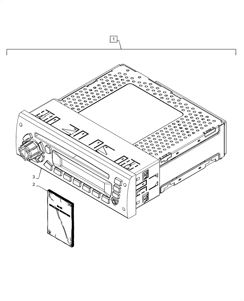 Схема запчастей Case IH QUADTRAC 470 - (88.100.55[02]) - DIA KIT, ADDITIONAL PRODUCTS, PERFORMANCE RADIO, BSN ZEF303000 (88) - ACCESSORIES