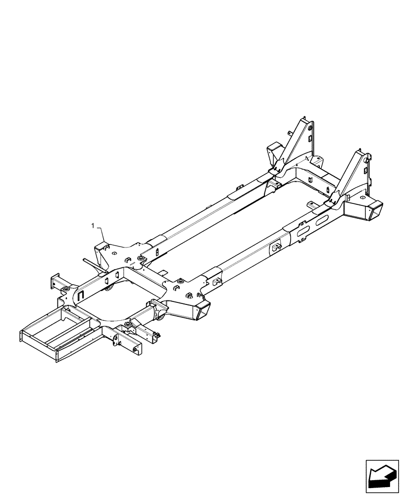 Схема запчастей Case IH PATRIOT 3240 - (39.100.AB[01]) - MAIN FRAME (39) - FRAMES AND BALLASTING