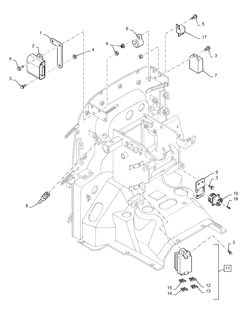 Схема запчастей Case IH FARMALL 35C - (55.512.00[02]) - ELECTRIC PANEL, HST, FARMALL 30C, 35C (55) - ELECTRICAL SYSTEMS