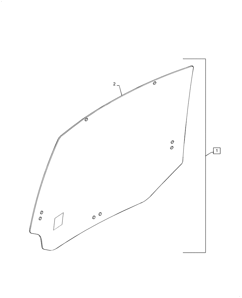 Схема запчастей Case IH MAGNUM 180 - (88.100.90[07]) - DIA KIT, TRACTOR, GLASS, REAR WINDOW (88) - ACCESSORIES