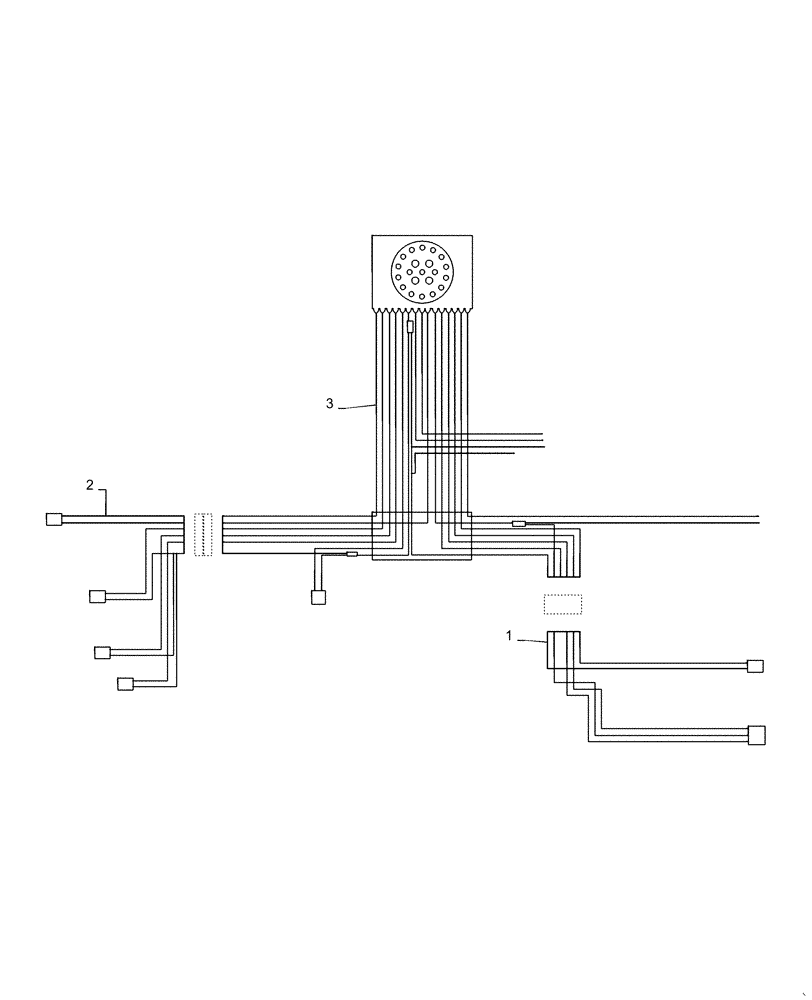 Схема запчастей Case IH DH403 - (55.100.BP) - WIRE HARNESS, 40FT, SINGLE SWATH (55) - ELECTRICAL SYSTEMS
