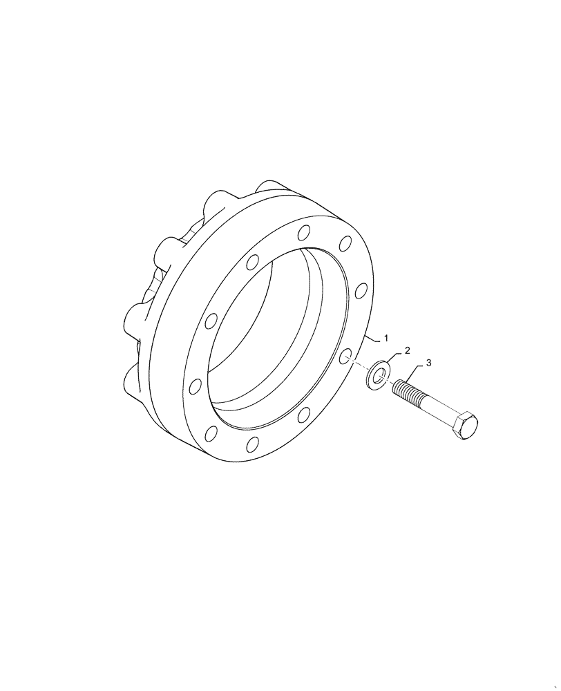 Схема запчастей Case IH MAGNUM 220 - (44.520.AA[01]) - VAR- 420801 - SPACER, WHEEL, REAR, 5" (127 MM) (44) - WHEELS