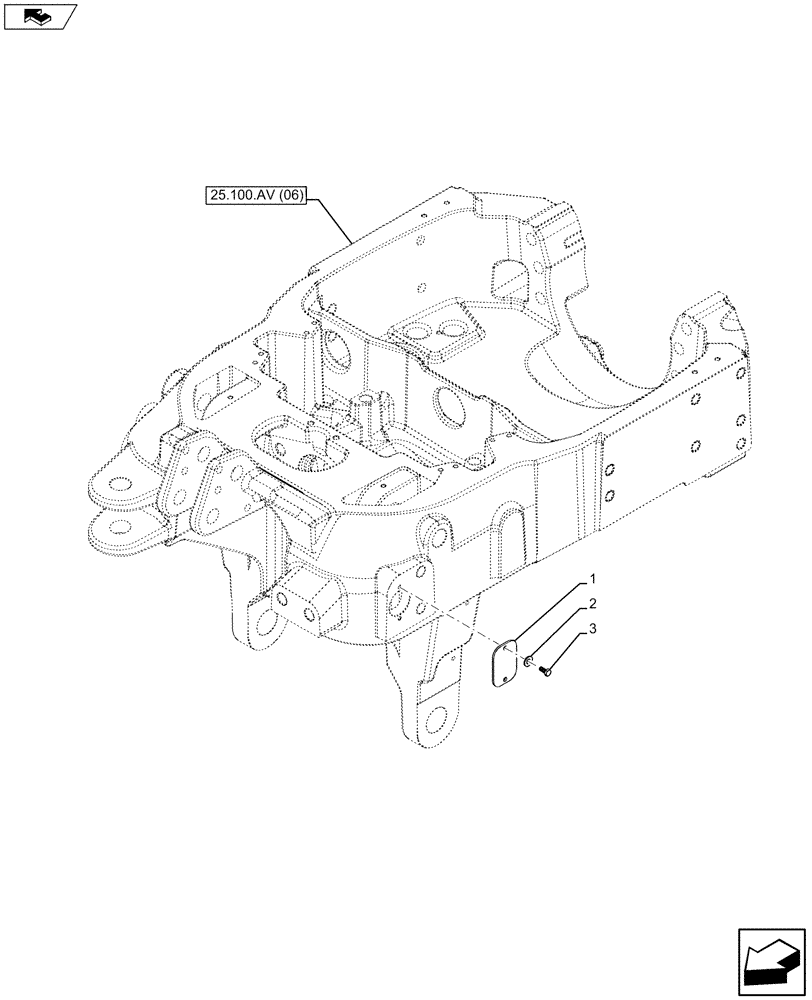 Схема запчастей Case IH MAXXUM 120 - (55.160.AH[01]) - VAR - 743699, 743700 - HYDRAULIC LIFT, PLATE (55) - ELECTRICAL SYSTEMS