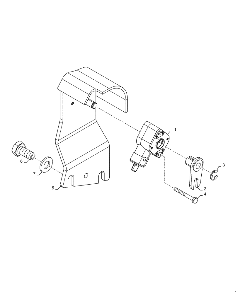 Схема запчастей Case IH MAGNUM 200 - (37.110.AQ[03]) - ROCKSHAFT POSITION SENSOR (37) - HITCHES, DRAWBARS & IMPLEMENT COUPLINGS