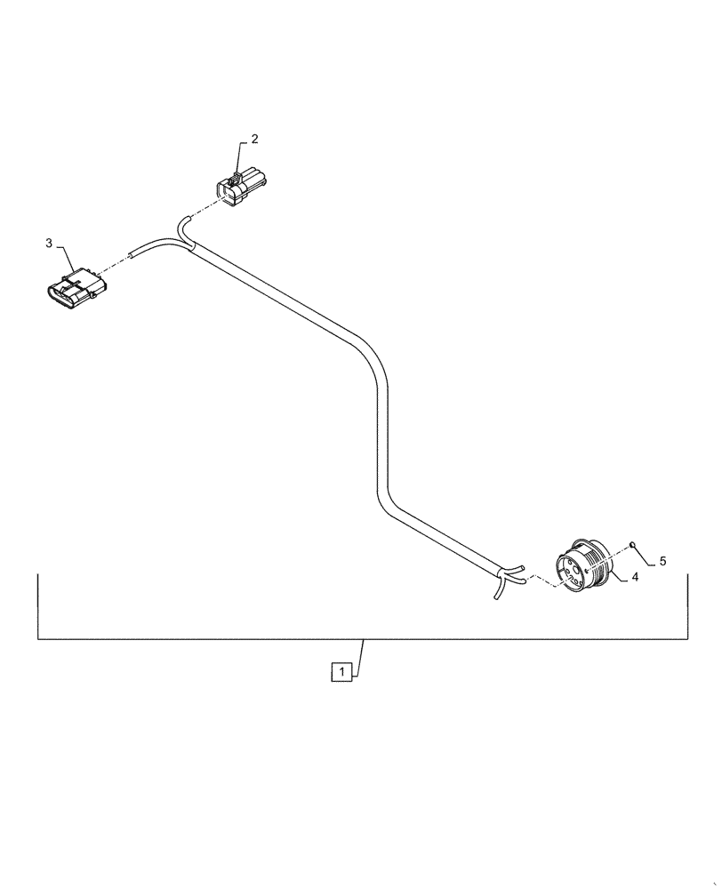 Схема запчастей Case IH 500 - (55.640.AB[02]) - COMPLETION HARNESS WITH ECU (55) - ELECTRICAL SYSTEMS