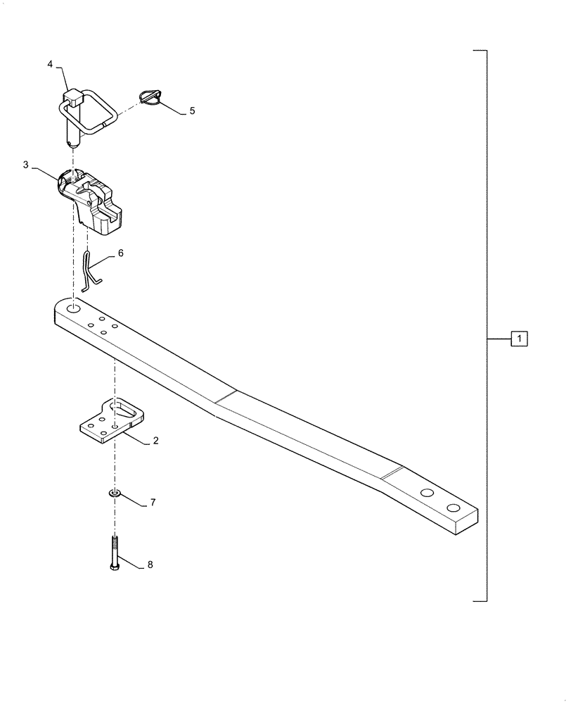 Схема запчастей Case IH STEIGER 470 - (37.100.AA[09]) - OFFSET DRAWBAR ASSY (37) - HITCHES, DRAWBARS & IMPLEMENT COUPLINGS