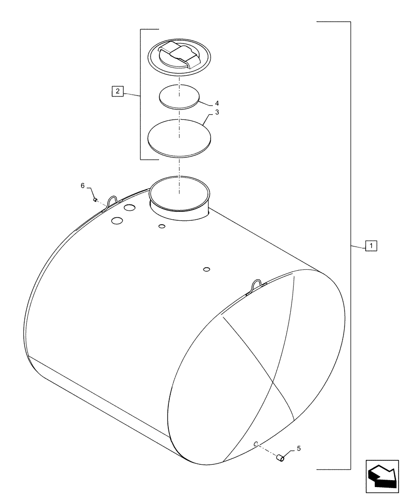 Схема запчастей Case IH PATRIOT 3240 - (78.110.AA[01]) - TANK, 800 GAL STAINLESS (78) - SPRAYING