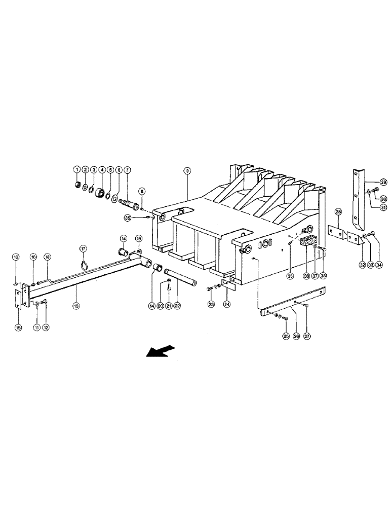 Схема запчастей Case IH 110 - (024) - RAM (13) - Baling Mechanism