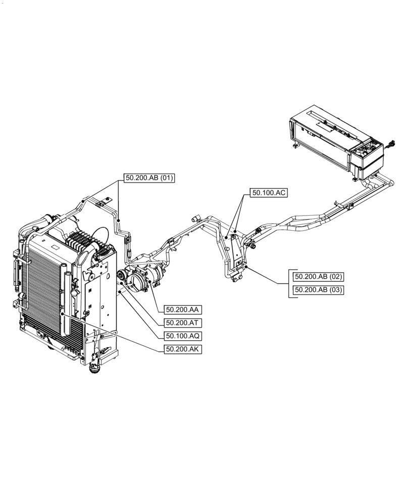 Схема запчастей Case IH PUMA 165 - (50.000.00[01]) - SECTION INDEX - CAB CLIMATE CONTROL (50) - CAB CLIMATE CONTROL