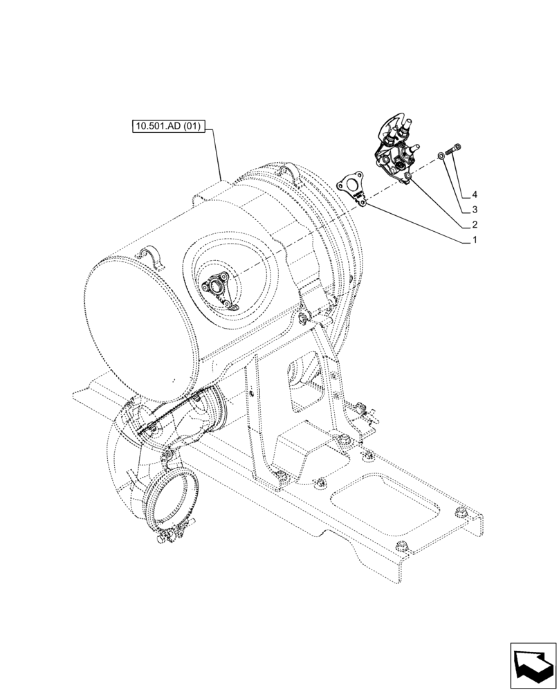 Схема запчастей Case IH PUMA 165 - (55.988.AM) - VAR - 391130, 758000 - CATALYTIC (55) - ELECTRICAL SYSTEMS