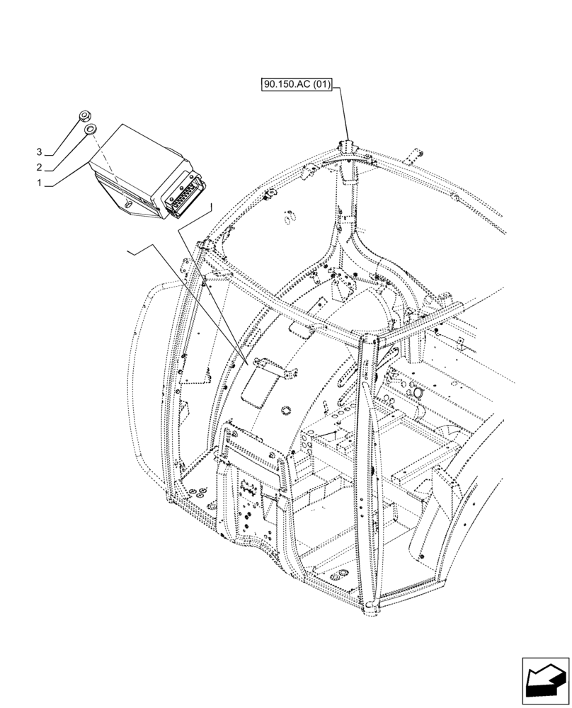 Схема запчастей Case IH PUMA 165 - (55.404.DB[03]) - VAR - 391205, 758181, 758182, 758183, 758338, 758339, 758340, 758341 - FLASHER UNIT (55) - ELECTRICAL SYSTEMS