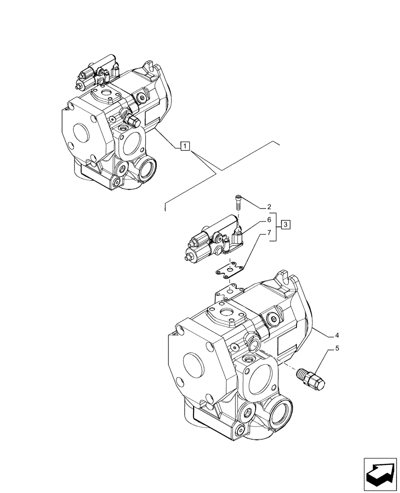 Схема запчастей Case IH PUMA 185 CVT - (35.106.AD[04]) - VAR - 391161, 758056 - HYDRAULIC PUMP, COMPONENTS, CVT (35) - HYDRAULIC SYSTEMS