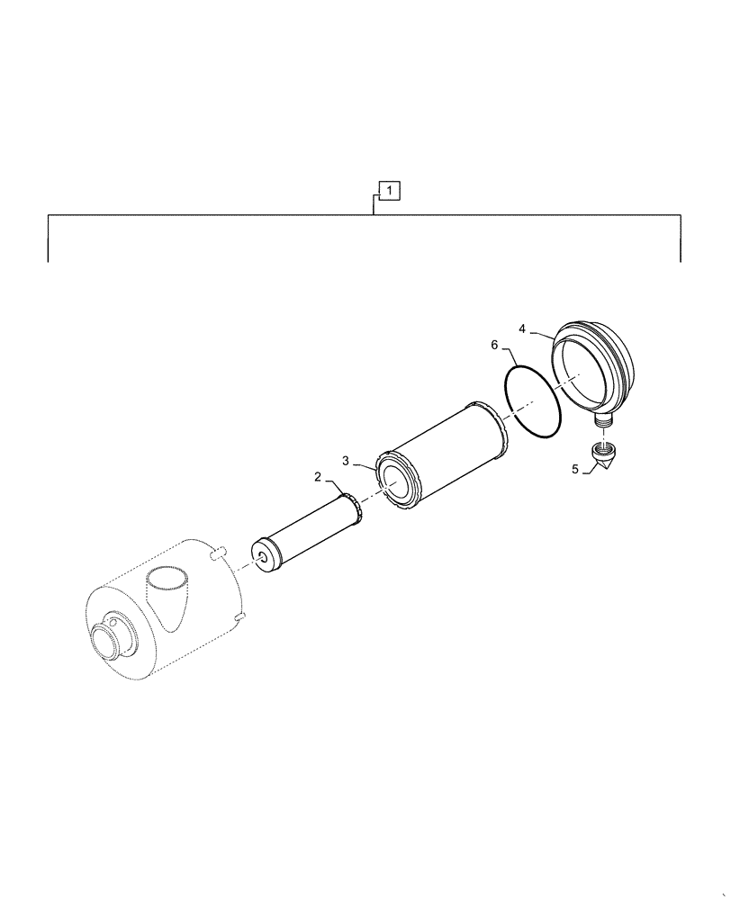 Схема запчастей Case IH RPZ85 - (10.202.AB[02]) - AIR CLEANER ASSY (10) - ENGINE