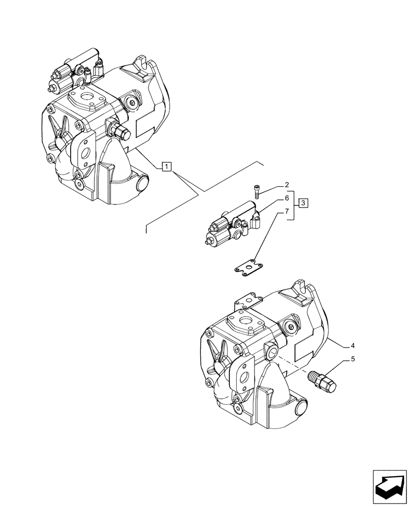 Схема запчастей Case IH PUMA 185 - (35.106.AD[03]) - VAR - 391161, 758056 - HYDRAULIC PUMP, COMPONENTS, POWERSHIFT (35) - HYDRAULIC SYSTEMS