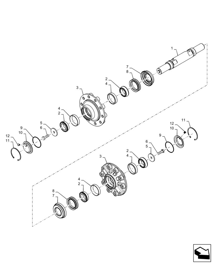 Схема запчастей Case IH QUADTRAC 620 - (48.138.AB[04]) - REAR IDLER, BSN ZFF304747 (48) - TRACKS & TRACK SUSPENSION