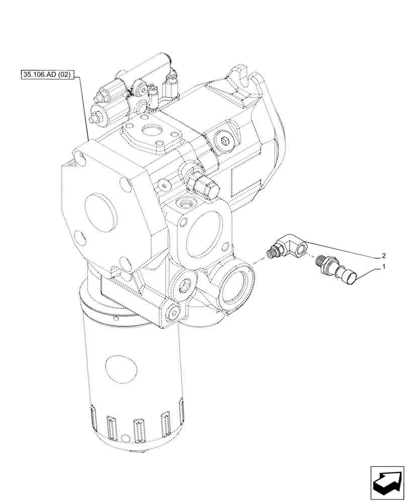 Схема запчастей Case IH PUMA 165 CVT - (55.036.AG[02]) - VAR - 391161, 758055 - PUMP, SENSOR, CVT (55) - ELECTRICAL SYSTEMS