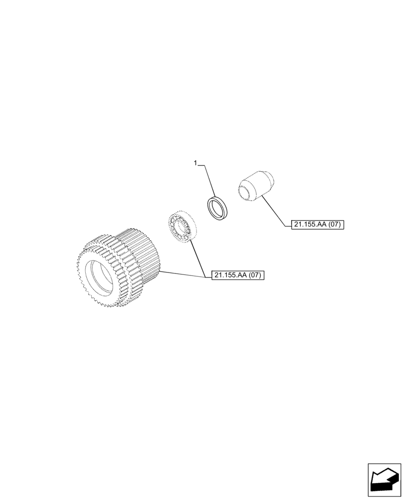 Схема запчастей Case IH PUMA 200 - (21.155.AA[09]) - VAR - 337426, 337428, 337429, 337430, 337431, 337432, 391137, 758017, 758018, 758019, 758020, 758021 - TRANSMISSION, SHIM (21) - TRANSMISSION