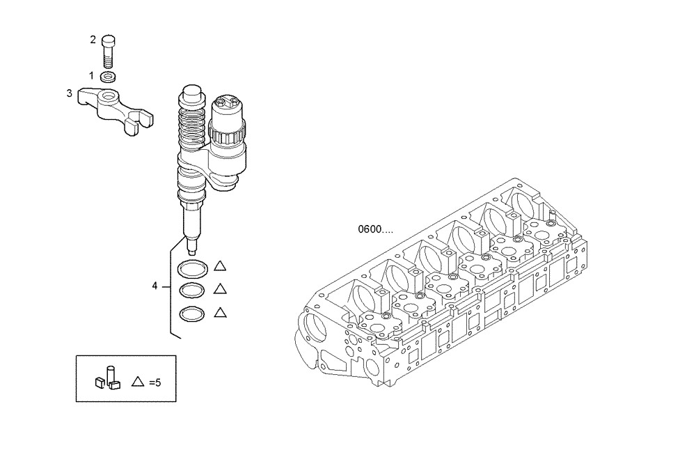 Схема запчастей Case IH F3AE0684D B006 - (1420.123) - INJECTORS 