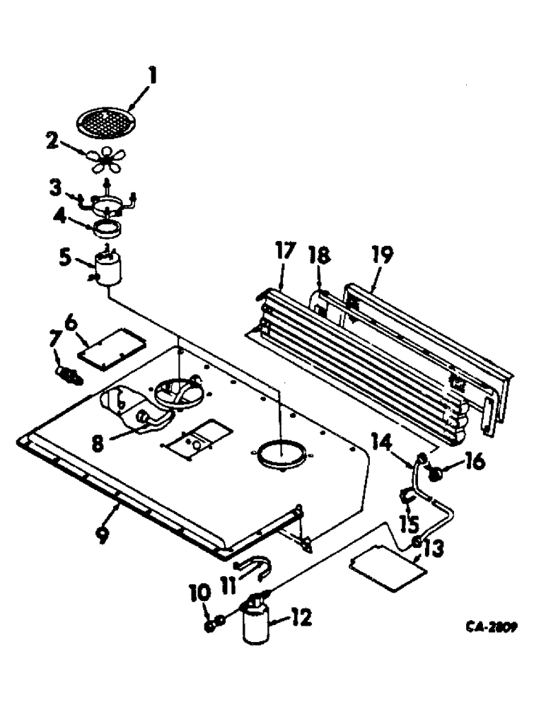 Схема запчастей Case IH 856 - (N-32) - PARTS ACCESSORIES AND ATTACHMENTS, CONDENSER Accessories & Attachments