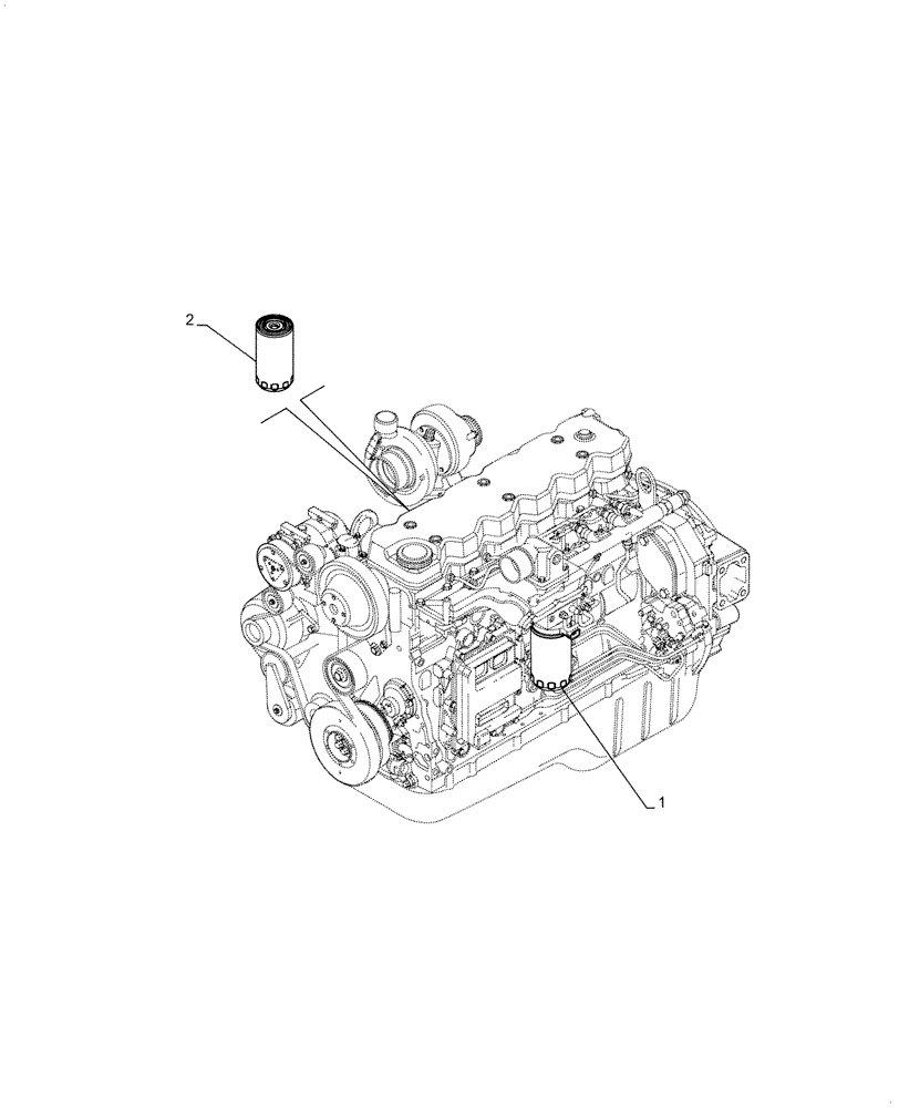 Схема запчастей Case IH F4HE9687N J104 - (05.100.03) - FILTER, ENGINE (05) - SERVICE & MAINTENANCE