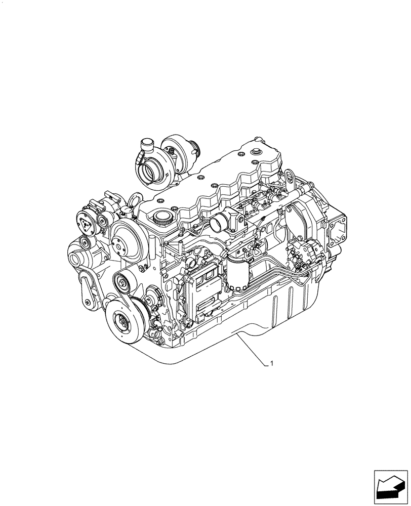 Схема запчастей Case IH F4HE9687N J104 - (10.001.AD) - ENGINE (10) - ENGINE