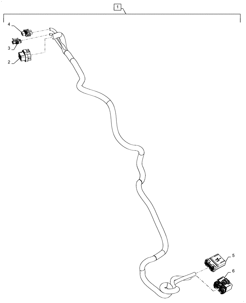 Схема запчастей Case IH MAGNUM 200 - (55.510.DP) - HARNESS, ARMREST (55) - ELECTRICAL SYSTEMS