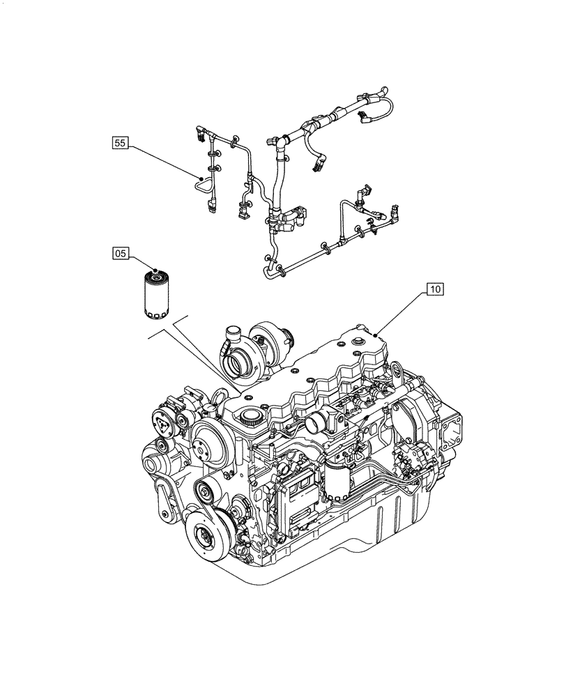 Схема запчастей Case IH F4HE9687T J104 - (00.000.00) - PICTORIAL INDEX - MAIN SECTIONS (00) - GENERAL & PICTORIAL INDEX