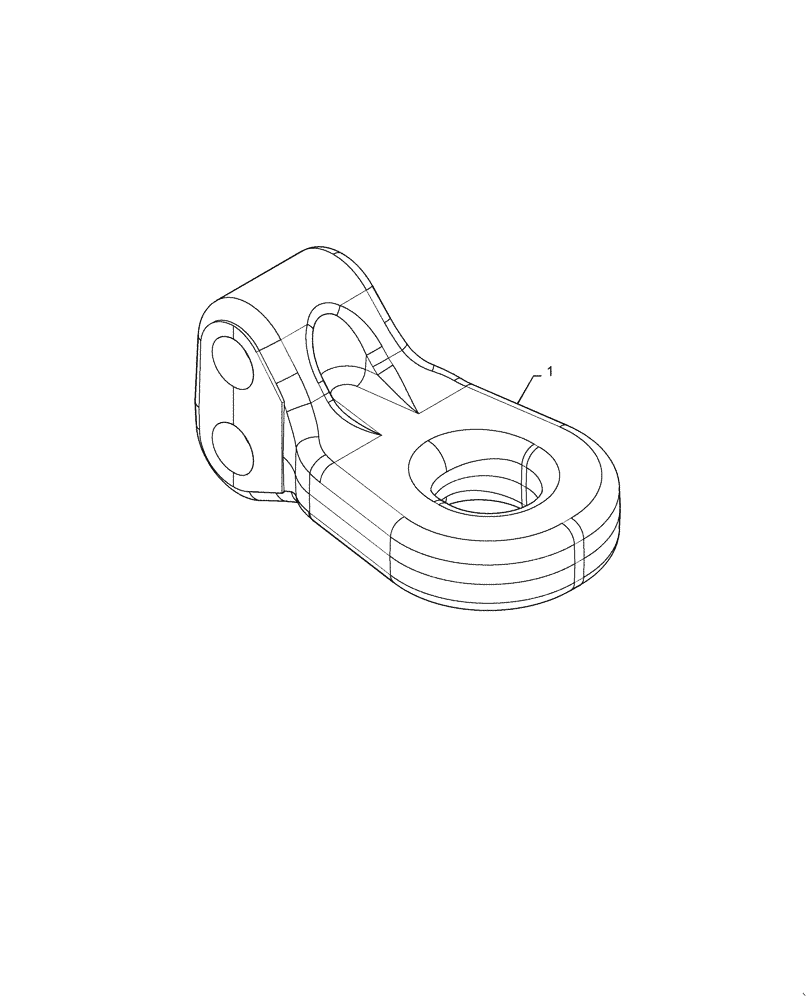 Схема запчастей Case IH ECOLO-TIGER 875 - (37.100.AC[01]) - HITCH CLEVIS (37) - HITCHES, DRAWBARS & IMPLEMENT COUPLINGS