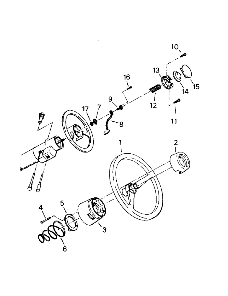 Схема запчастей Case IH PTA251 - (01-11A) - STEERING WHEEL & ATTACHING PART - LATER STYLE (10) - CAB