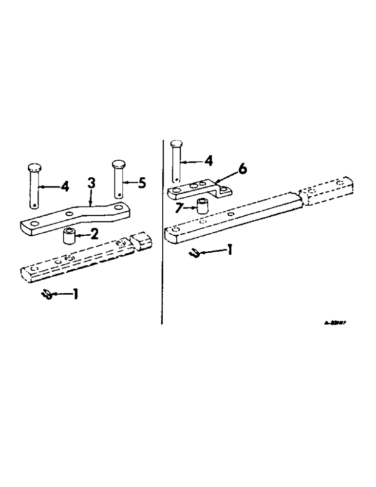 Схема запчастей Case IH 2706 - (K-05) - DRAWBARS AND HITCHES, HAMMER STRAP, TRACTORS WITH TWO OR THREE POINT HITCH SWINGING DRAWBAR Drawbars & Hitches