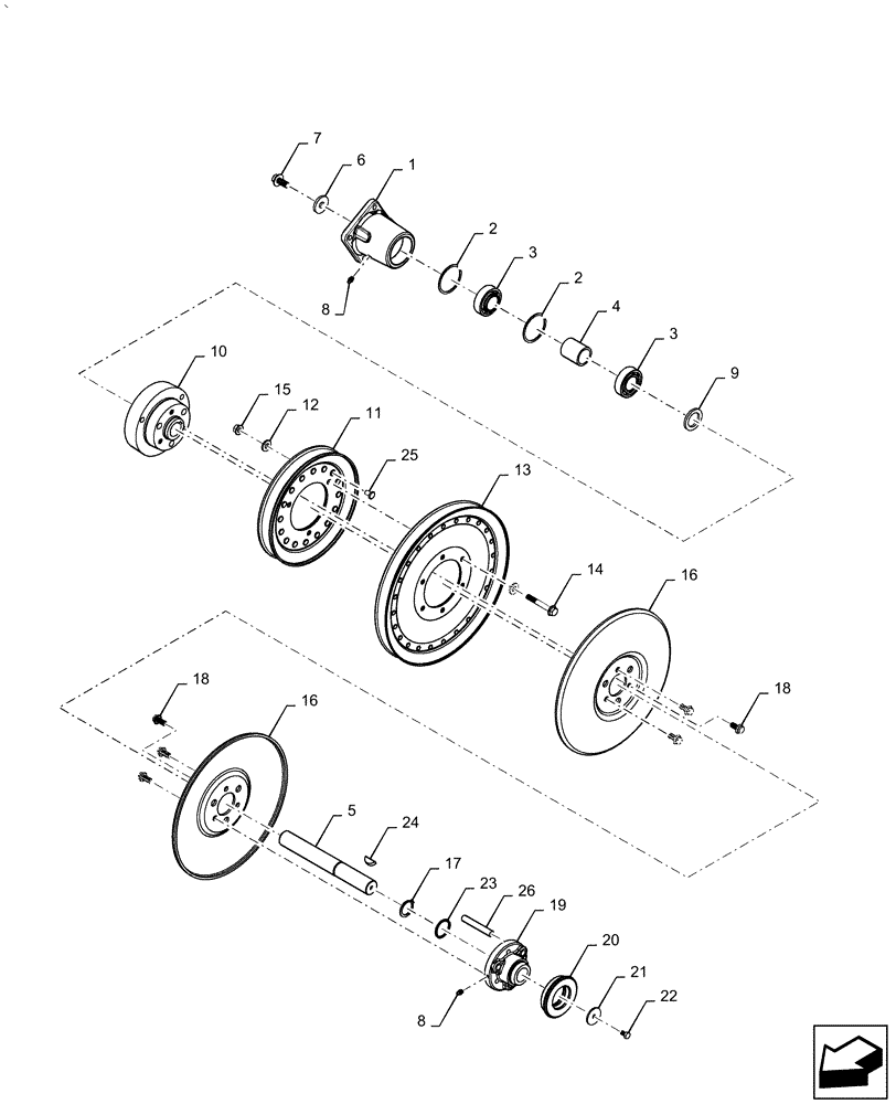 Схема запчастей Case IH AF4077 - (74.136.AD[02]) - FAN DRIVE, JACKSHAFT CLEANING (74) - CLEANING